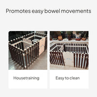 Pet Fence Playpen Indoor Dog House with Partition