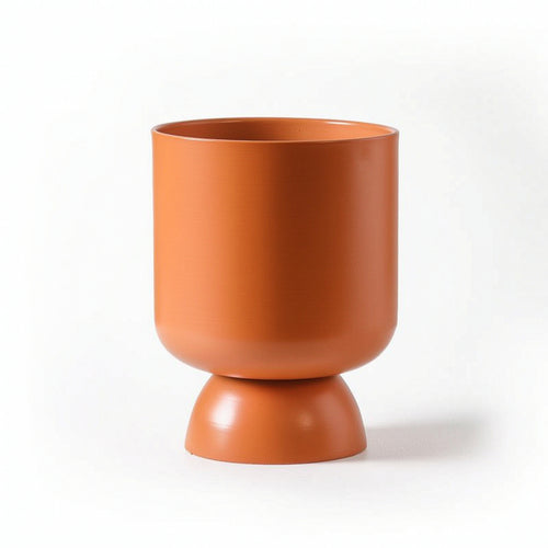 Planter with Pedestal Base Modern Metal Planter Stand Matte for Home Decorators