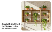 Geometric Lattice Shelf Multi-Functional Hanging Rack Space-Saving Adaptable Use for Students, Living Room, Kitchen
