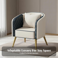 Upholstered Barrel Chair Light Luxury Indoor Seating Nordic Design Minimalist Aesthetic for Hoteliers, Homeowners, Living Room