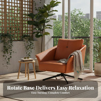 Upholstered rotating Armchair Italian design Lounge Chair Modern Design Comfortable for Interior Designers, Bedroom, Home Office