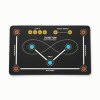 Stick-Handling Mat Long-Lasting Hockey Mat with Training Graphics Quiet
