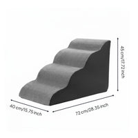 Dog Stairs for Bed Washable Cover Dog Bed Ladder Gentle Slope Design for Bedside
