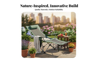 Adjustable Folding Lounger Reclining Function for Anglers