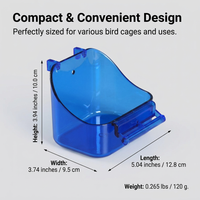 Bird Cage Bathing Dispenser, Parrot Feeder Cage Water Feeder, Internal Hanging Bird Water, Wear Resi - Image 9