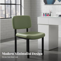 Paddinged Makeup Chair Elegant Design Scalloped Spine Chair Upholstered Decorative Spinerest for Women, Dressing Area