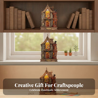 Touch-Sensitive DIY Wooden House Kit