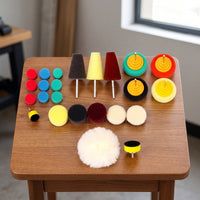 24 Pieces Mini Polishing Pad Kit Detail Rotary Tool Accessories Practical