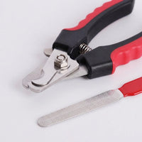 Nail Clippers and Nail File Set for Pet Grooming, Heavy Duty Dog Nails Clippers for Thick Nails, Stainless Steel Cat Nail Clippers, 2-Pack Set
