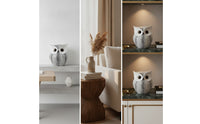 Owl Figurine Textured Owl Statue Decorative Sculpture for Collectors, Understated Decor Fans, Shelf, Bookshelf, Entryway