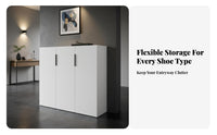 Entryway Footwear Storage Versatile Piece Large Capacity Storage Versatile Piece Multi-Functional Top Dustproof for Partners