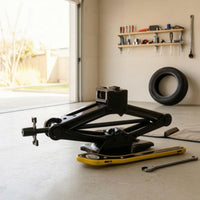 Slim-Design Manual Scissor Jack Foldable Scissor Jack with Crank Handle Long-Lasting Tool Strong for Tire Changes