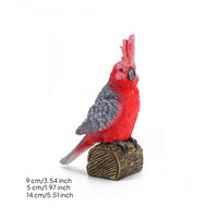 Decorative Cockatoo Figurine Realistic Cockatoo Statue Painted Bird Ornament Intricate for Desk, Shelf