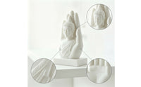 Decorative Sculpture with Base 3D Printed Figurine Artistic for Meditation Room