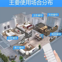 杜亚电机窗帘遥控器通用款滚动码窗帘遥控器通用电动遮阳棚遥控器