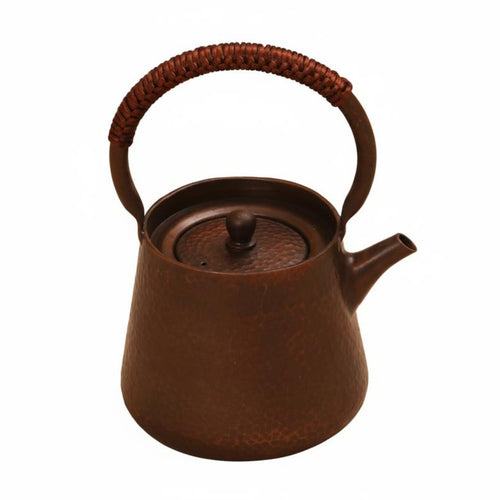 Copper Teapot Handmade Kitchenware Heat-Proof Handle for Boiling Water