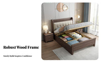 Space-Saving raiseup Bed Base with Drawers Minimalist Design Ottoman Storage Bed Sturdy Construction Bedroom Furniture No Box support Required for Apartment Dwellers, Students, Homeowners, Small Living Spaces, Guest Room