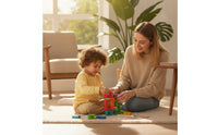 Colorful Number Blocks with Challenge Cards Educational Wooden Puzzle Learning Number Puzzle Preschool for Kindergarten