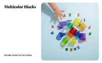 Cognitive Development Transparent Geometric Shapes Set Sorting and Stacking Transparent Geometric Solids Long-Lasting for Students