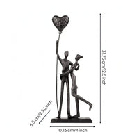 Hugging Couple Figurine Rectangular Base Couple Figurine Gift Romantic Sculpture for Couples