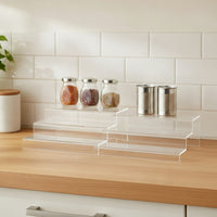 Expandable Spice Rack Organizer Standing Countertop Organizer Sturdy Tiered Spice Rack for Pantry
