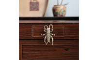 Decorative Grasshopper Drawer Pull Compact Furniture Knob Vintage-Inspired Brass Cabinet Handle Sculpted for Cabinets, Drawers, Wardrobes