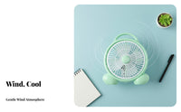 2 Speed Settings Small Desk Fan Safety Grid Mini Portable Fan Strong Airflow Air Circulator Energy Saving for Students, Office Workers, Dorm Room, Bedside Table