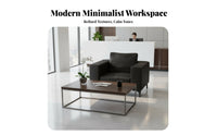 Modern Design 3 Piece Reception Set Minimalist design Office Seating Professional Look Commercial Furniture sturdy Construction for Corporate Clients, Business Owners, Customers, Waiting Room, Bank, Salon, Hospital