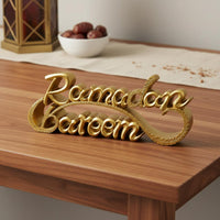 Mosque Table Sign 3D Lettering Ramadan Kareem Plaque Freestanding for Muslims
