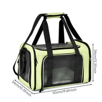 Mesh Pet Travel Carrier Cozy Mat Soft Sided Pet Carrier Multiple Openings