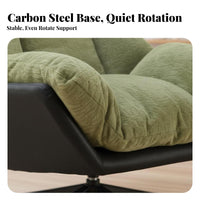 Upholstered Rotating Chairchair Luxurious Design Rotating Chairchair Modern Aesthetic Easy Assembly for Readers