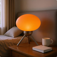 Fungiform Table Lamp Metal Base Fungiform Lamp Compact for Bedroom
