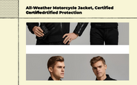 Waterproof men's motorcycle suit