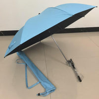 1 Umbrella Portable Camping Sunshade Outdoor 360° Rotating Secure Clamp Alloy Frame Integrated Design Convenient Sun Protection Suitable for Fishing Beach Chair Hiking