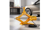 12V Electric Scissor Jack Heavy Duty Car Jack Kit with Carry Case Sturdy Vehicle Lift User-Friendly for Garage