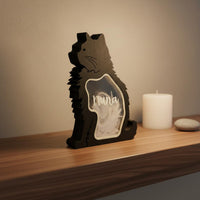 Pet Hair Keepsake Box Artistic Ornament Cat Hair Memorial Holder Material Display Box for Shelf, Desktop