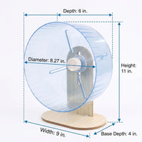 Hamster Wheel with Stand Included, Silent Hamster Running Wheel for Dwarf Hamster Wheel and Gerbil Wheel, Quiet Pet Wheel for Hamsters Gerbils Mice