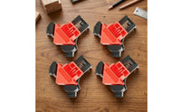 4 Pieces 90-Degree Spring Clamp with Right Angle Compact Picture Frame Clamp Strong Sturdy for Drilling