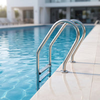 Long-Lasting Stainless Steel Pool Ladder Polished in-Ground Pool Ladder Stable Heavy-Duty for Backyard Pools