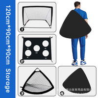 Portable 2-in-1 Five-Hole Soccer Goal with 420D Oxford Cloth, Easy Assembly, Foldable