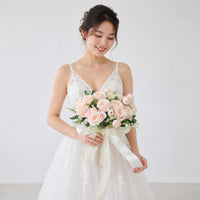 Snowy Bloom Bridal Arrangement Photo Prop Wedding Decor Romantic Design