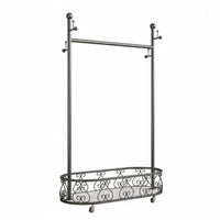 Rolling Clothes Rack Freestanding Wardrobe Stand Minimalist design for Entryway