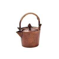 Hammered Copper Kettle Artisanal Finish Short Pour Spout Secure Metal Handle Stylish Silhouette Antique Appeal Suitable for Tea Ceremony Tea Lovers Tea Room Living Room Decor