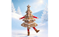 Gingerbread Tree Costume Cute Christmas Tree Costume Creative Apparel for Holiday Photoshoots, Stage Performances