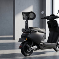 Scooter Backrest with Support Arm Telescopic Adjustable Scooter Backrest Breathable Ergonomic for Rear Passengers