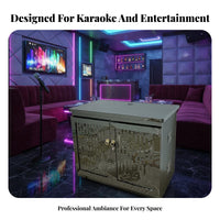 Karaoke Machine Cabinet Stable Structure Audio Amplifier Rack Cabinet Large Capacity KTV Equipment Stand with Ventilated Design Suitable for Entertainment Club Bar Home Theater