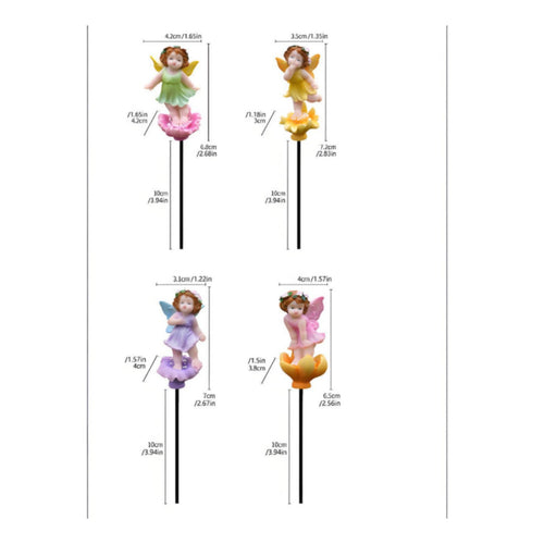 Flower Pot Fairy Decoration Whimsical Design Flower Fairy Figurine Hand Painted