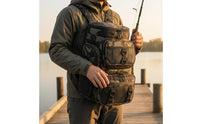 Waterproof Fishing Backpack Breathable Back Panel Fishing Backpack Oxford Textile