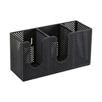 Cup Holder with Straw Organizer Countertop Cup and Lid Organizer Partitioned