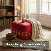 Round Tufted Floor Pillow additional Comfort Round Pouf Seat Good resilience for Readers